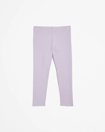 Australian Cotton Pointelle Rib Leggings