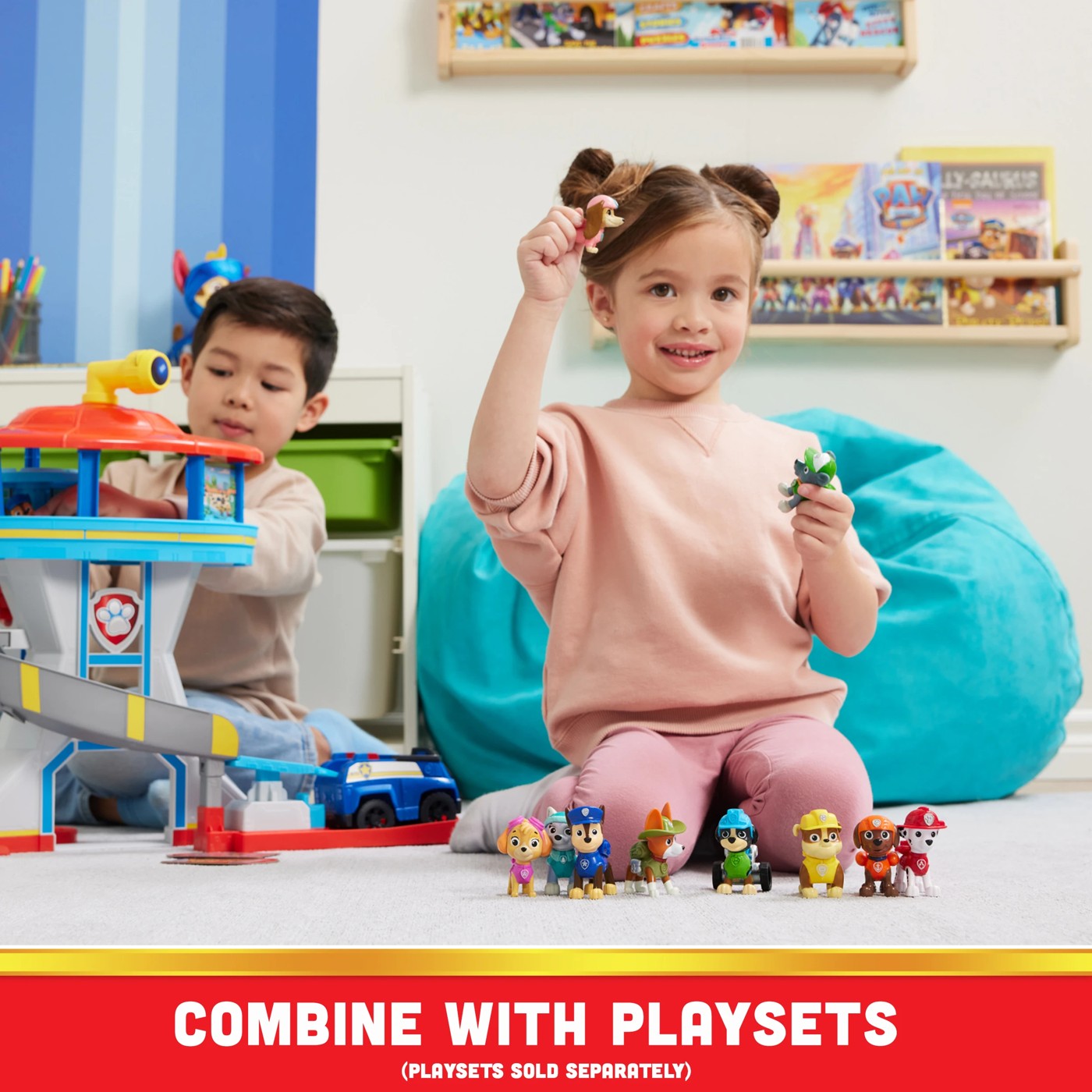 PAW Patrol, 10th Anniversary, All Paws On Deck Toy Figures Gift Pack 5 of 6