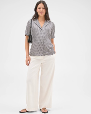 Preview Short Sleeve Satin Shirt