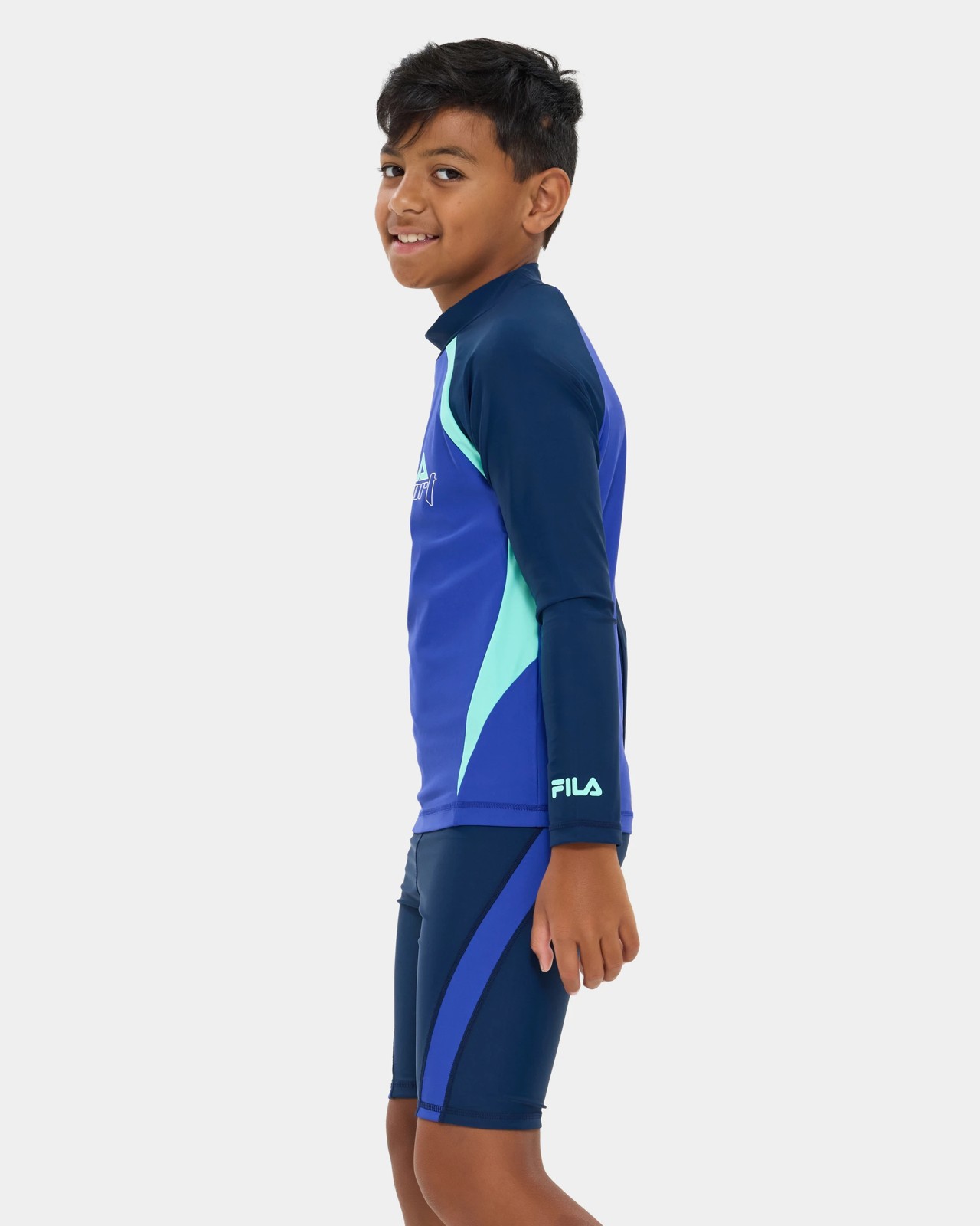 Fila Big Boys Hunter Long Sleeve Rashi - Blue 3 of 6