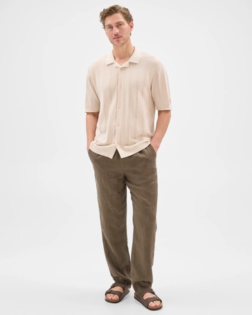 European Linen Full Length Pants