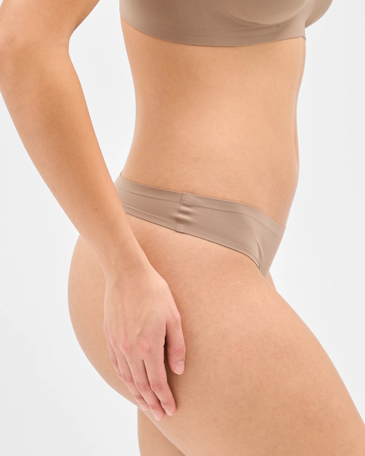 Smooth Moves 2 Pack Bonded G-String Briefs - Mocha 5 of 5