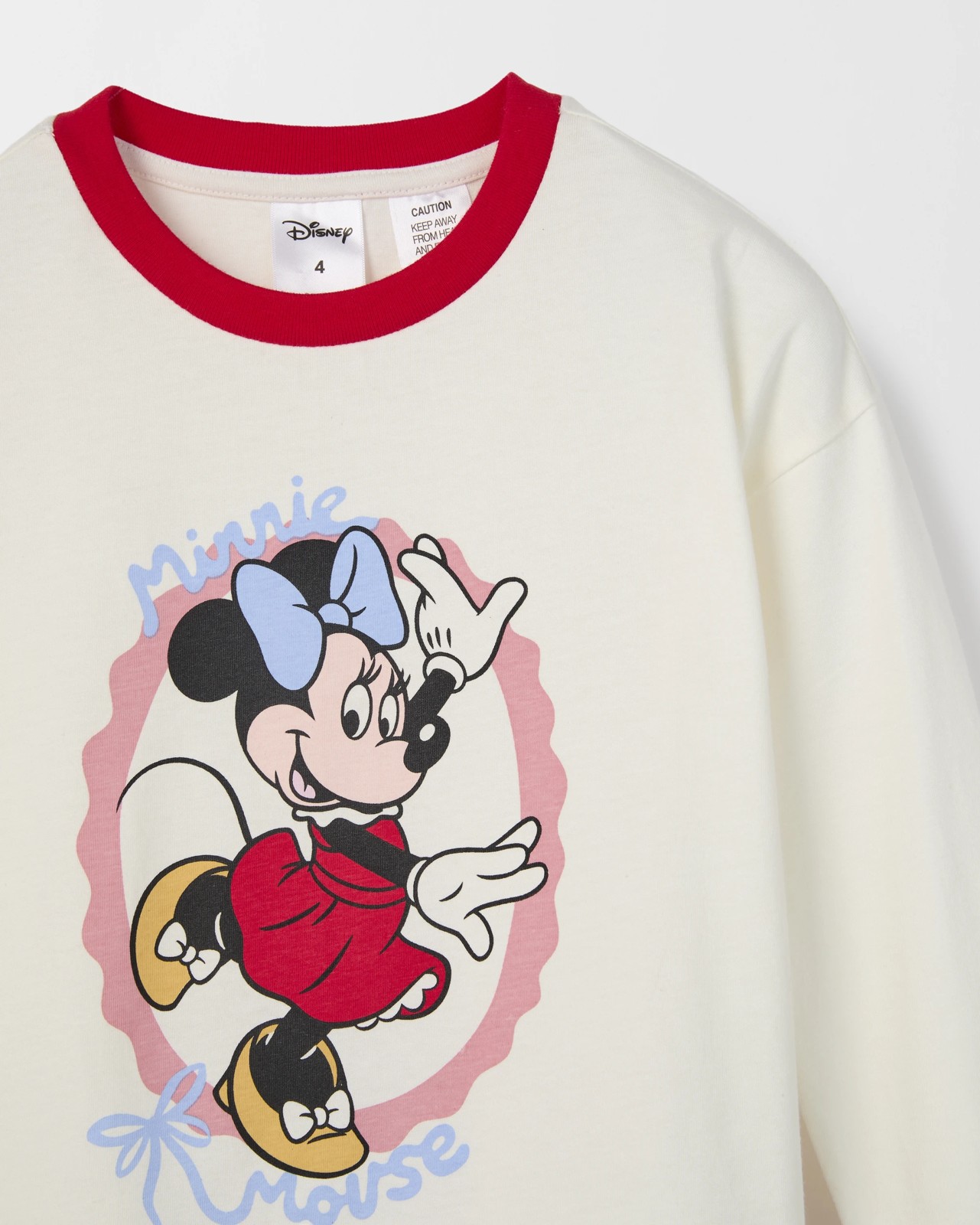 Disney Minnie Mouse Organic Cotton Younger Girls Pyjama Set 5 of 5