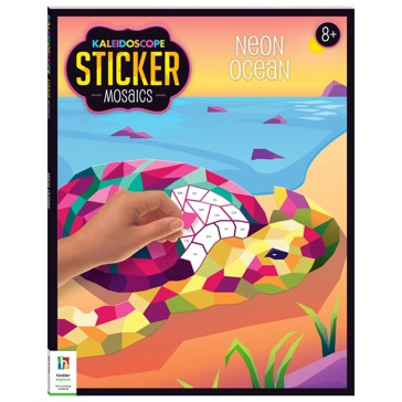 Kaleidoscope Sticker Mosaics: Neon Ocean - Book?