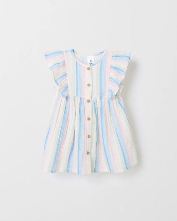 Baby Girls Ruffle Woven Dress
