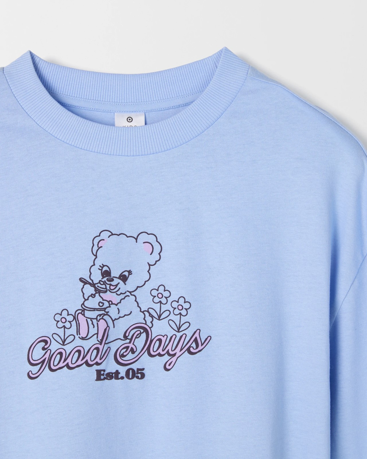 Australian Cotton Long Sleeve T-Shirt - Teddies Blue 6 of 6