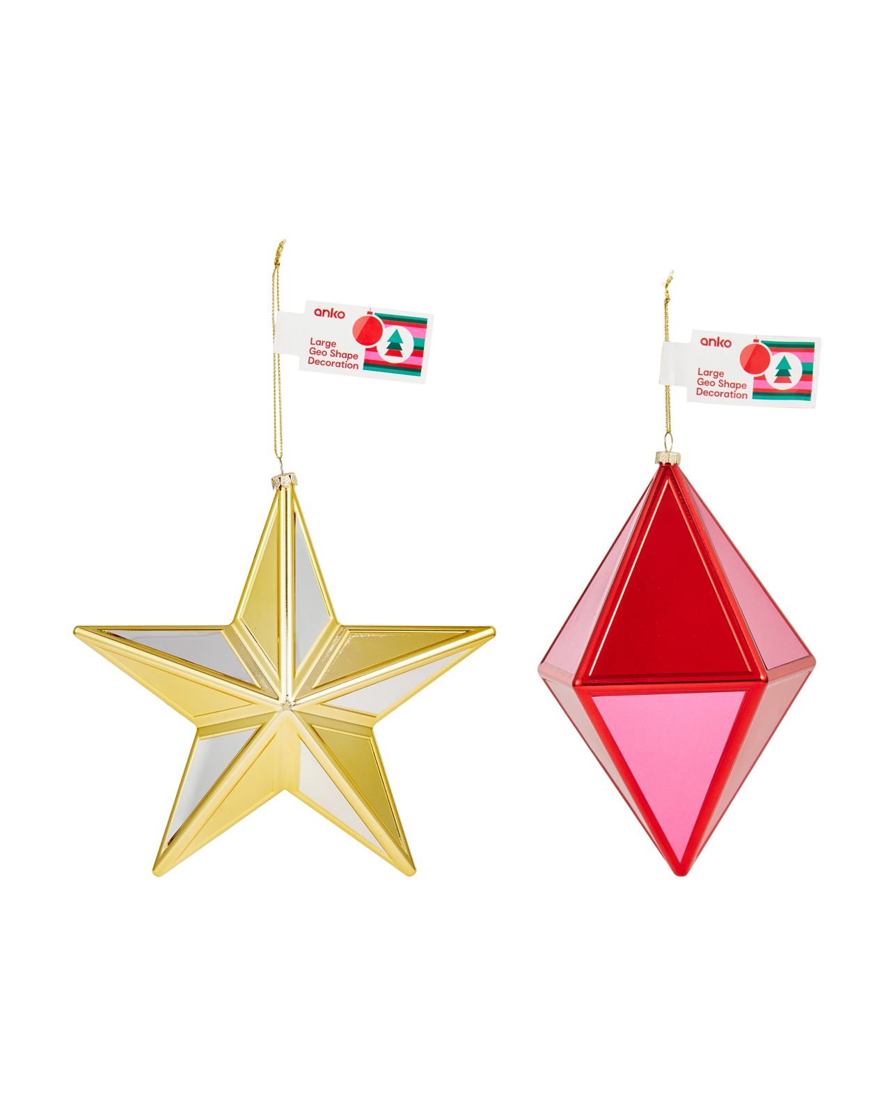 Anko Large Geo Shape Decoration - Assorted 5 of 5