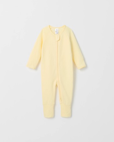 Baby Organic Cotton Pointelle Zip Coverall