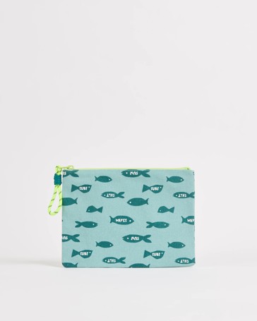 Printed Canvas Swim Bag
