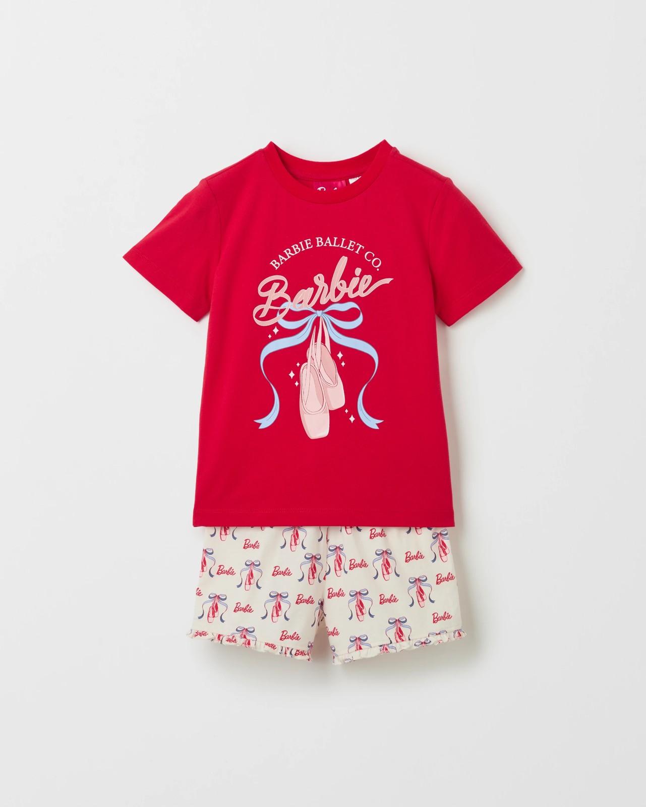 Licensed Barbie Australian Cotton 2 Pack Younger Girls Pyjama Set 2 of 4