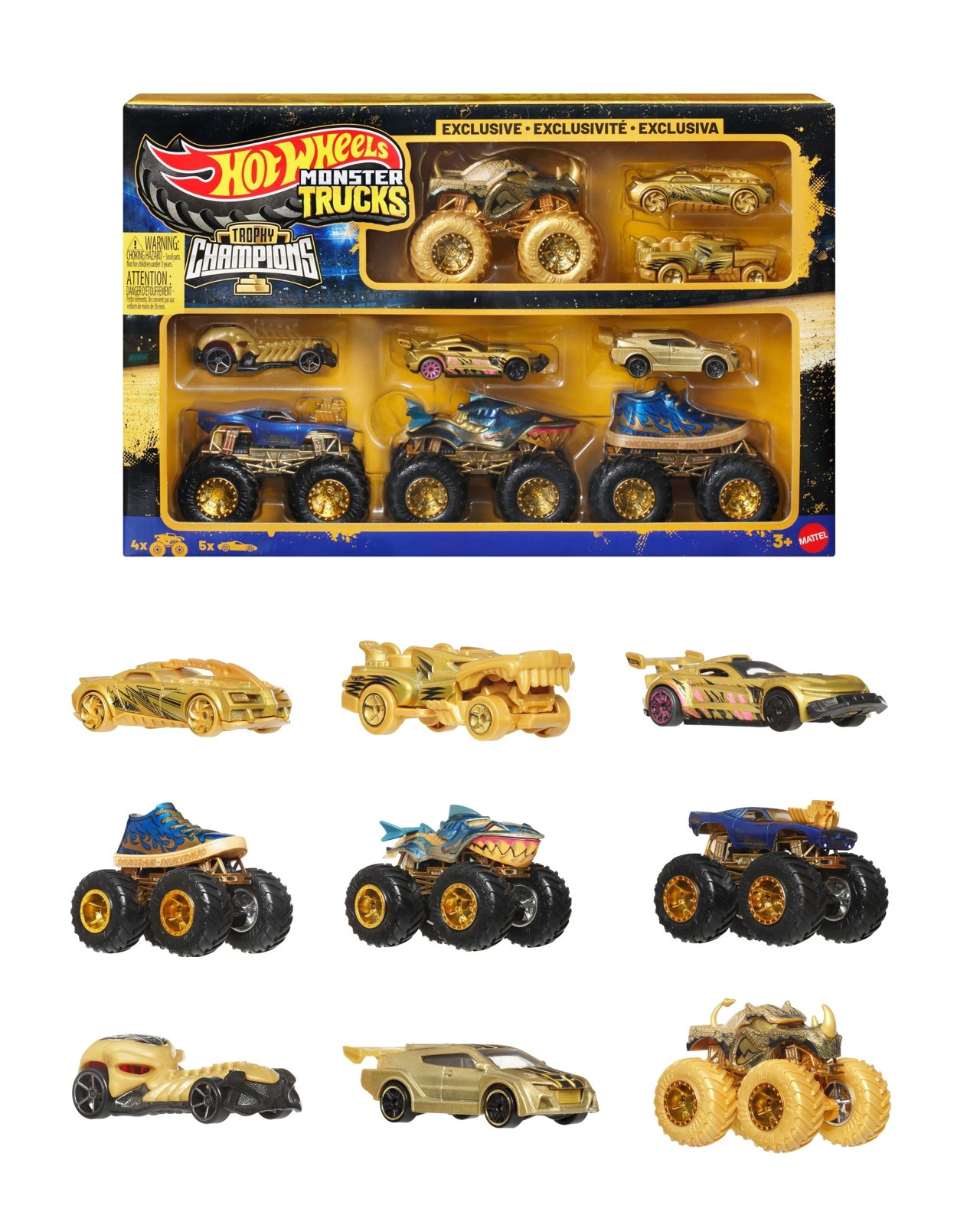 Hot Wheels Monster Trucks Trophy Champions Multipack 2 of 6