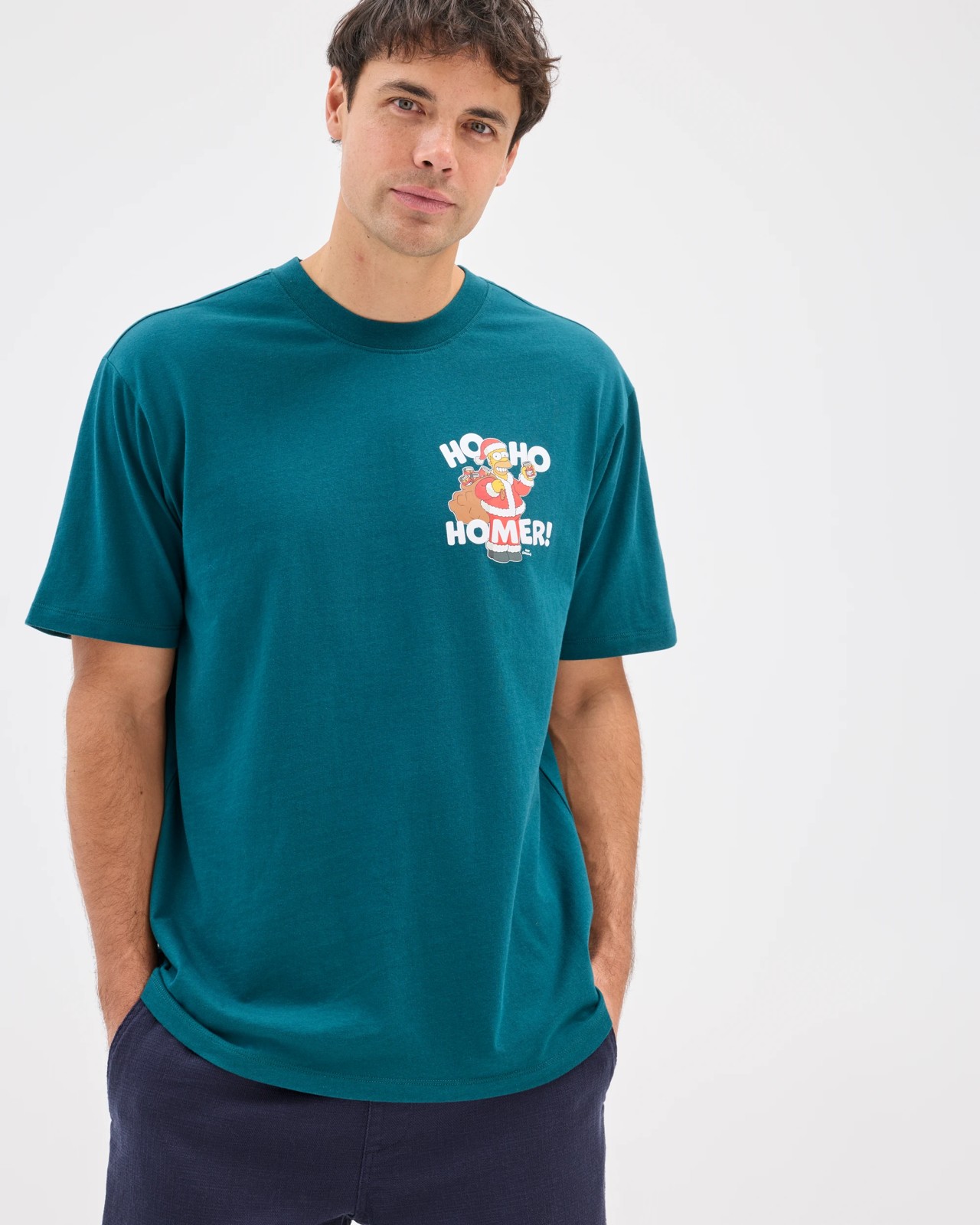 Licensed Australian Cotton Simpsons Christmas T-Shirt 4 of 5