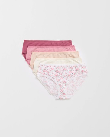 Womens Australian Cotton Blend Midi Briefs 5 Pack