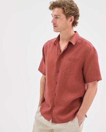 European Linen Short Sleeve Shirt