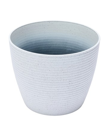 Anko 30cm Textured Linear Pot - White