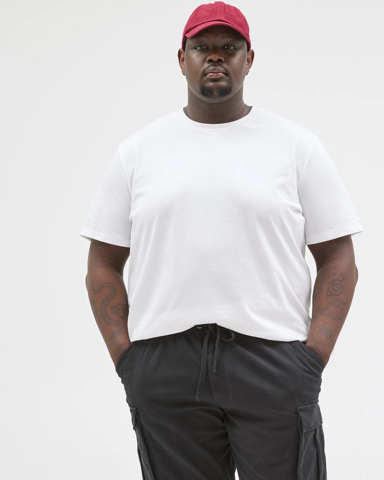 Plus Size Australian Cotton Cargo Shorts - Black 5 of 5