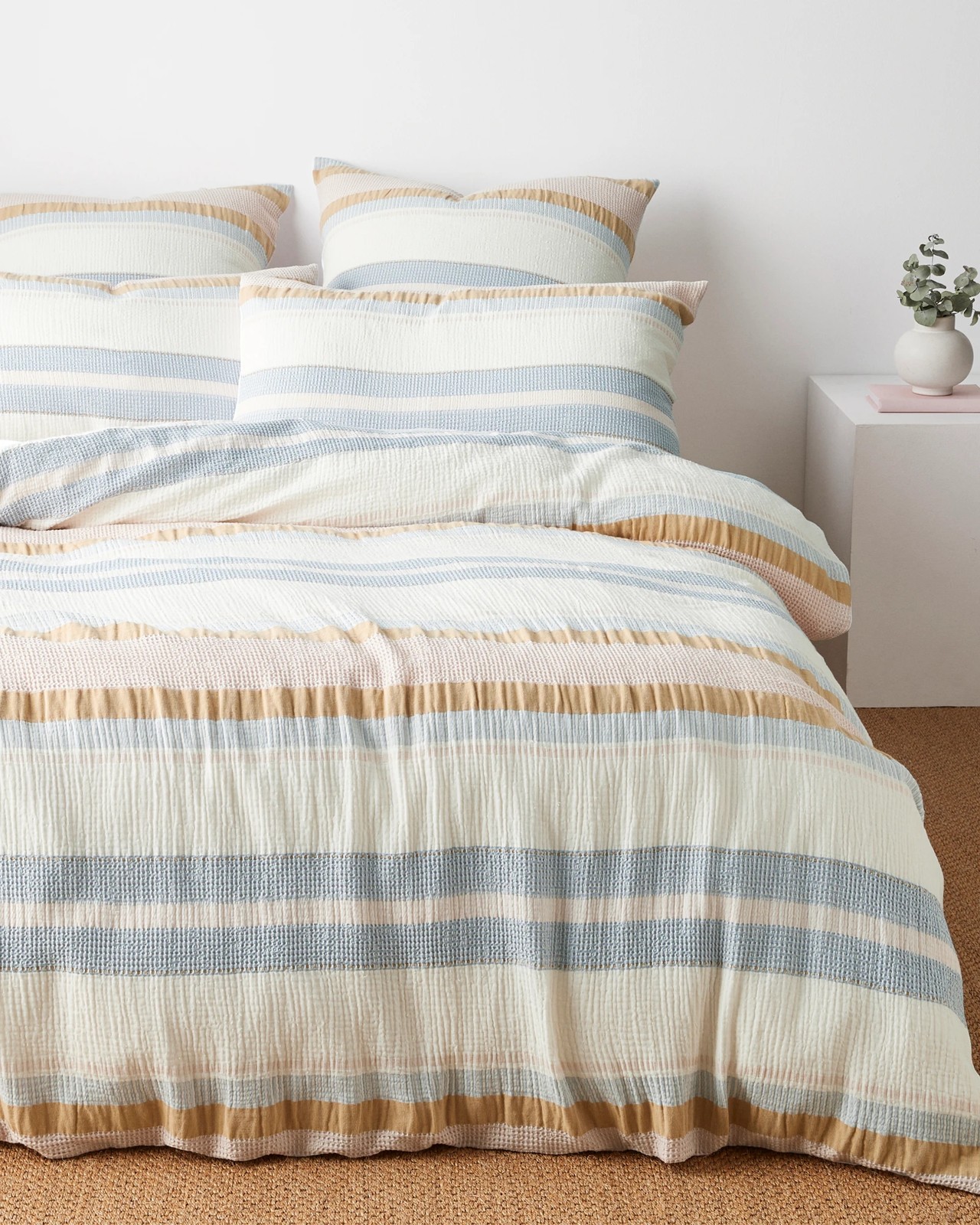 Judd Textured Stripe Quilt Cover Set