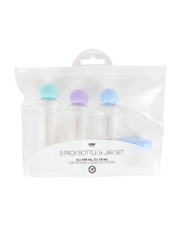 OXX Travel Pack Bottle and Jar Set