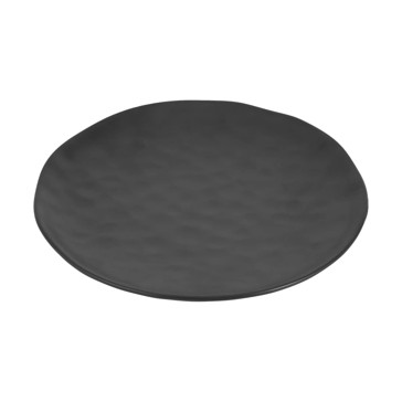 Black Hammered Dinner Plate - Anko