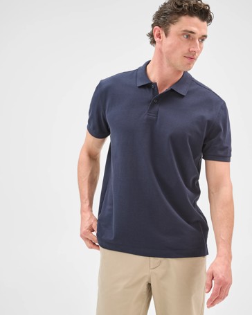 Australian Cotton Rich Pique Polo Top