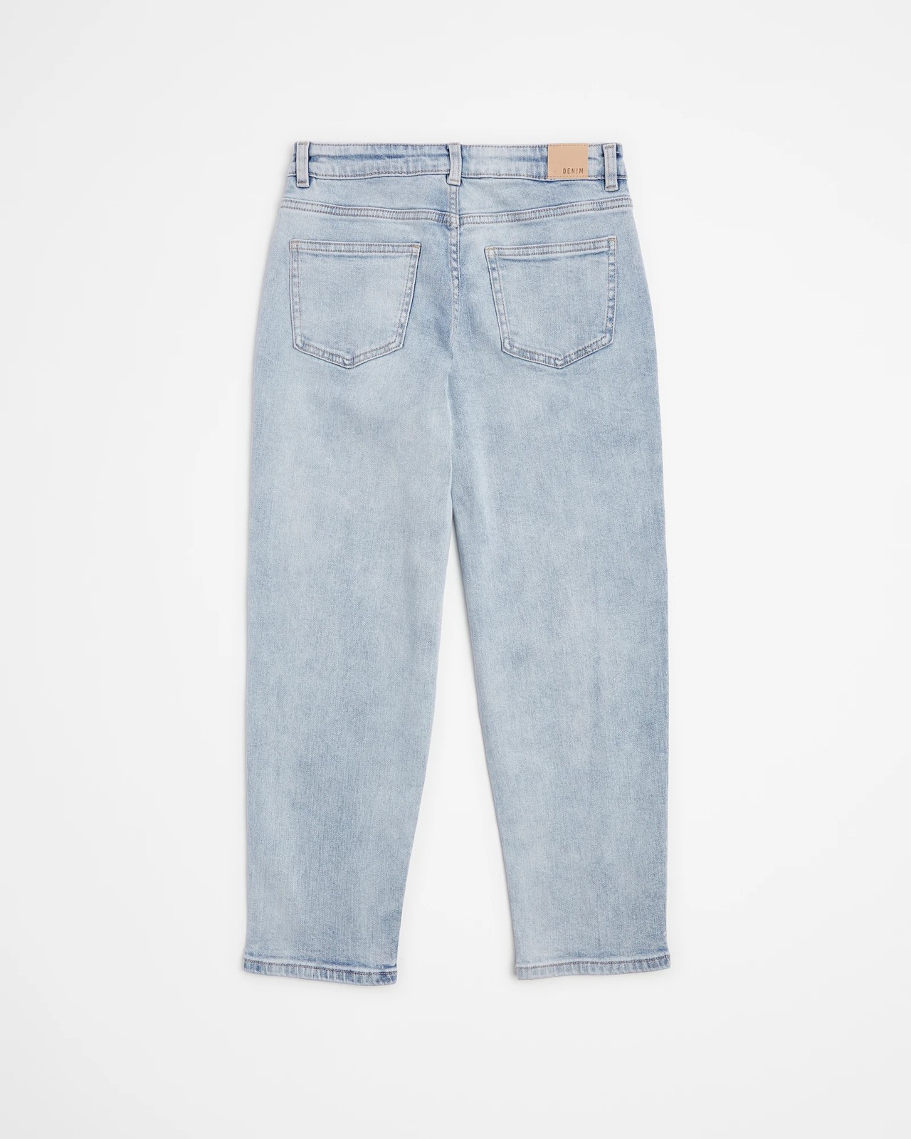 Girls Denim Mom Jeans - Light Blue