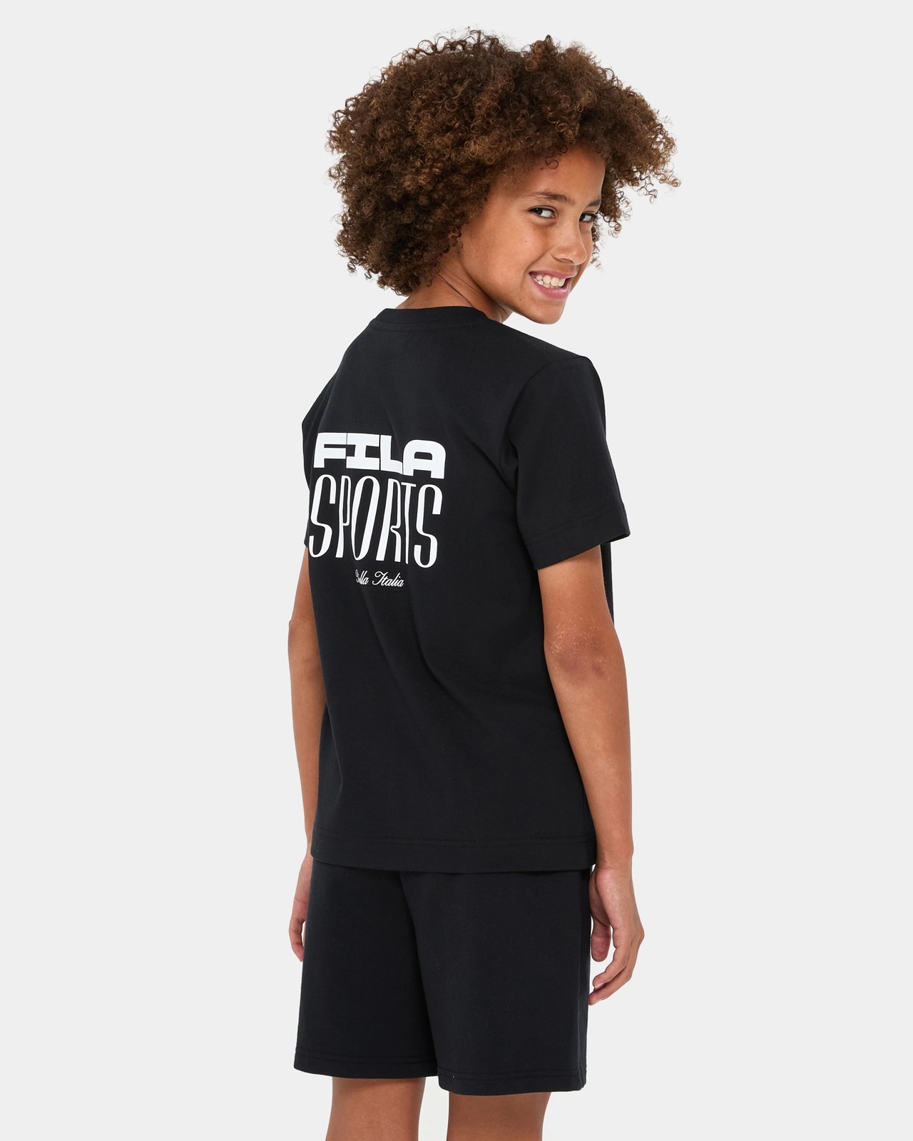 Fila Nico Australian Cotton T-Shirt - Black 3 of 5