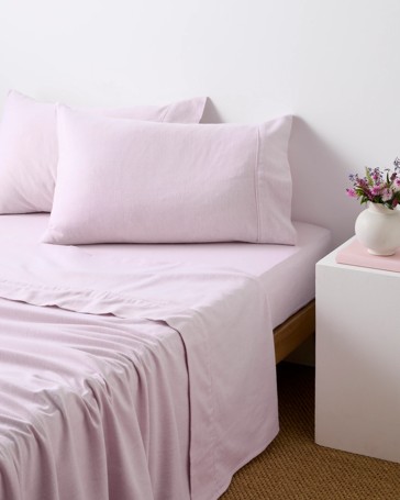 Chambray Flannelette Sheet Set
