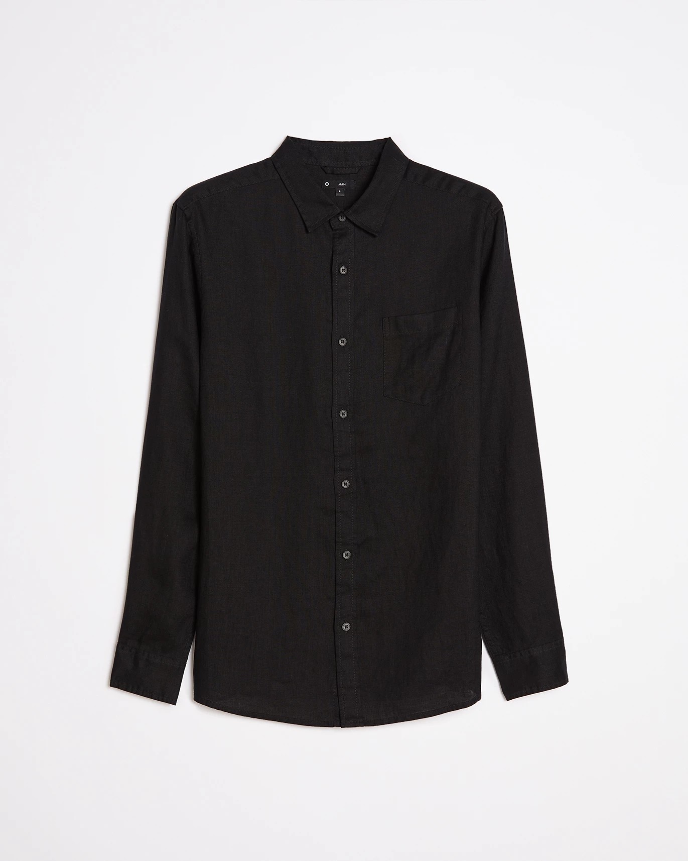 Target European Linen Shirt - Black