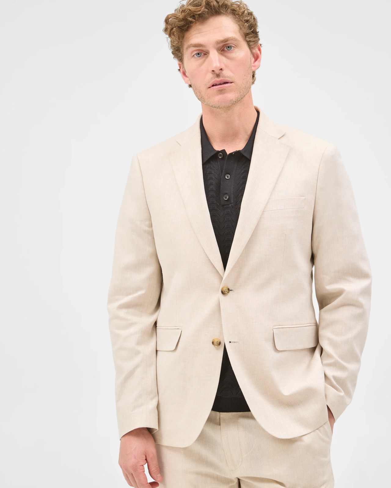 Preview Linen Blend Tailored Suit Jacket 5 of 5