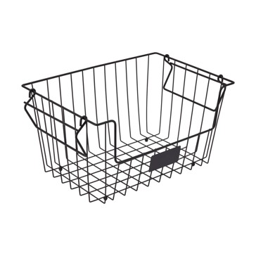 Blackboard Basket, Stackable - Large, Black