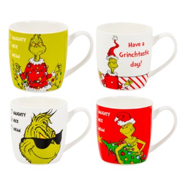 Set of 4 The Grinch Mugs