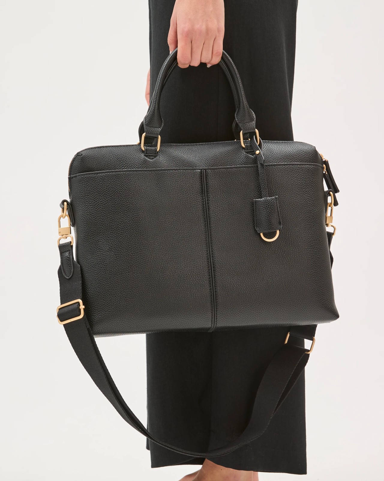 Pebble Laptop Work Tote Bag - Black 3 of 4