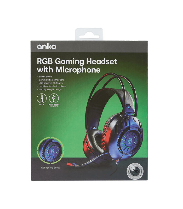 Gaming Headset with Microphone Anko Target Australia