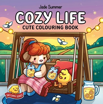 Cozy Life by Jade Summer: Cute Colouring Book