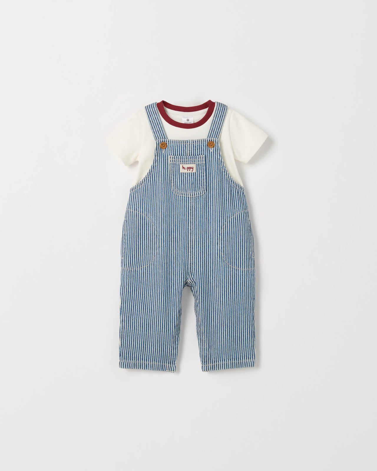 Baby T-Shirt and Dungaree 2 Piece Set 4 of 5