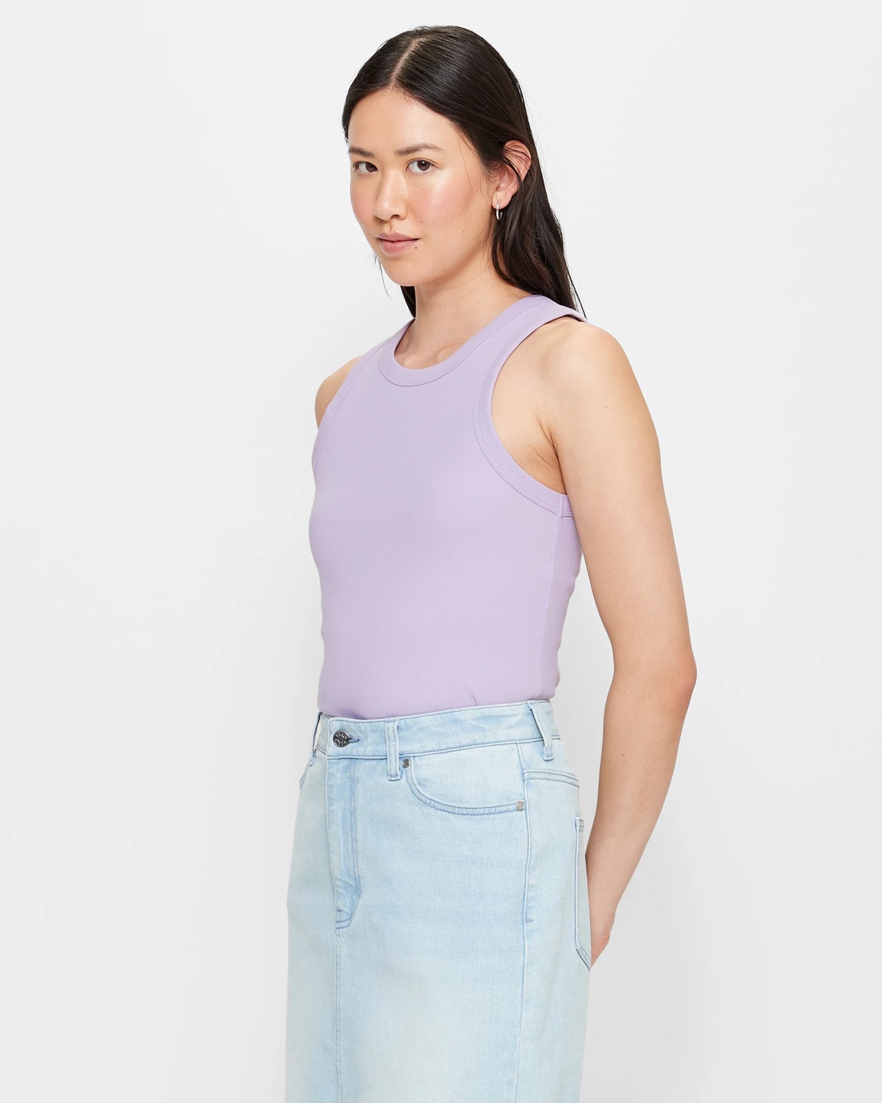 Australian Cotton Racer Front Tank Top 3 of 5