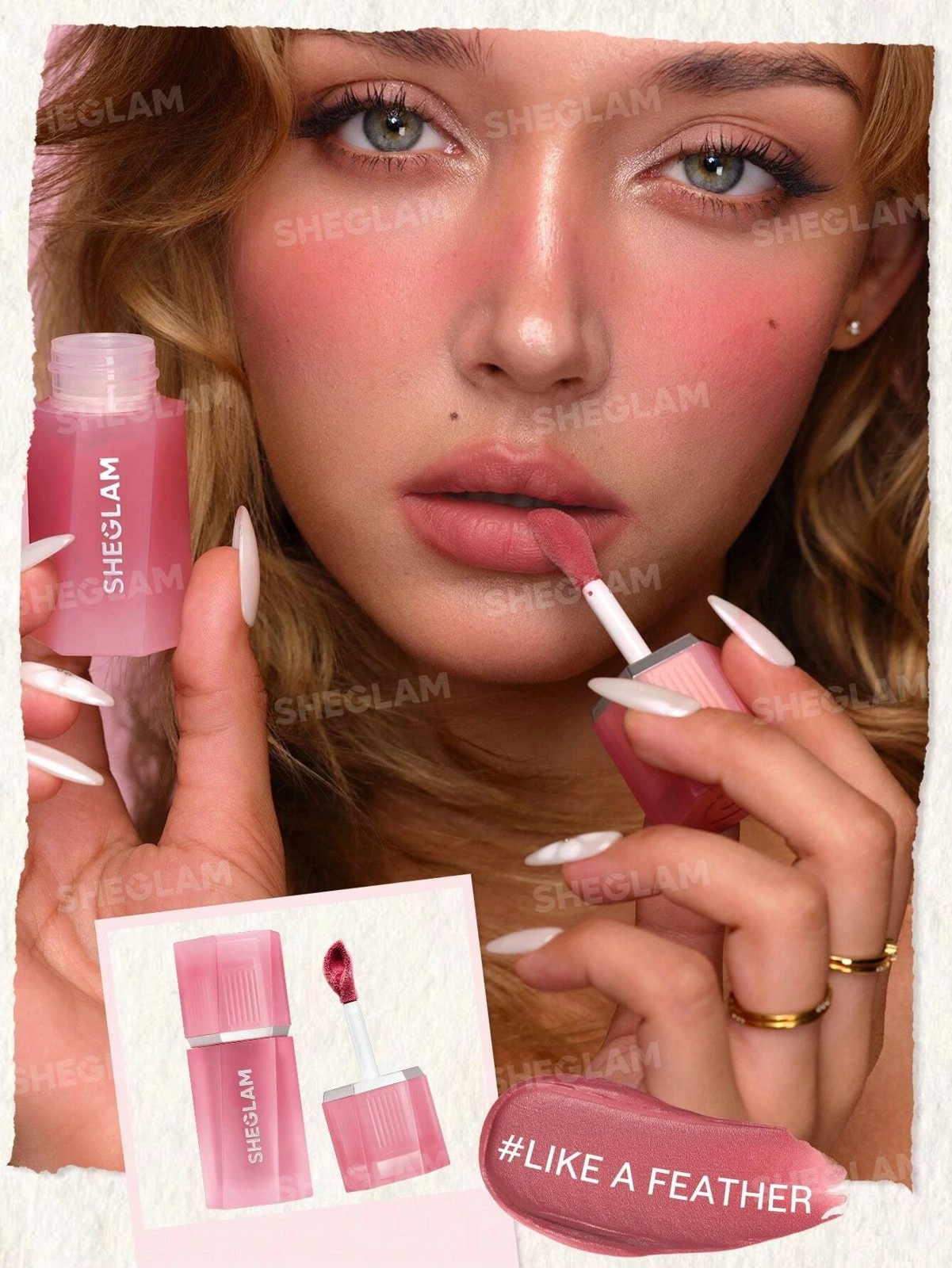 SHEGLAM Air Plush Lip & Cheek Cream - Like A Feather 3 of 5