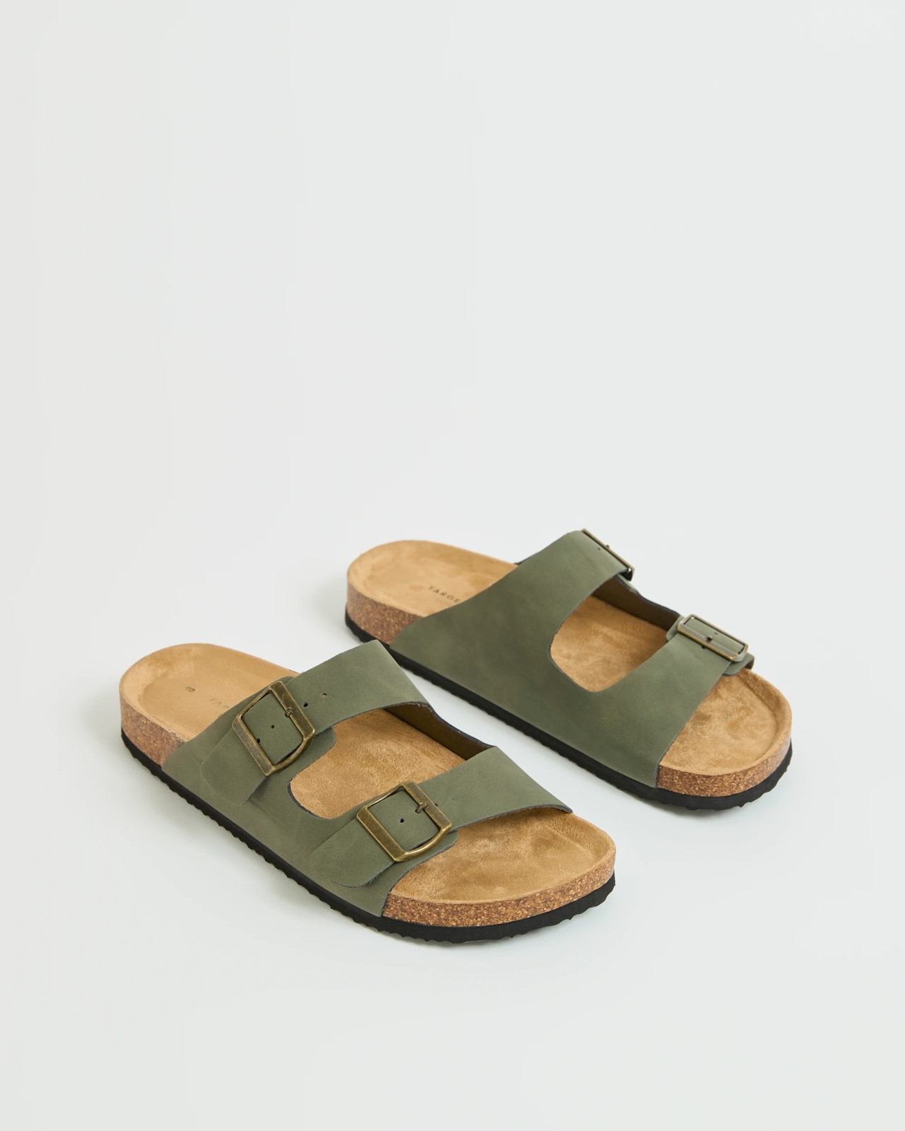 Smooth Moulded Cork Sandals - Solomon - Khaki 2 of 3