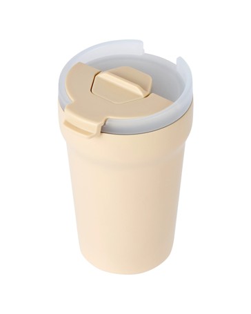 350ml Ceramic Coating Coffee Cup, Cream - Anko