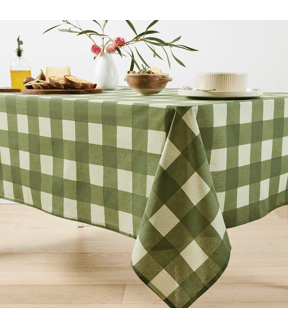 Anko Green Gingham Tablecloth