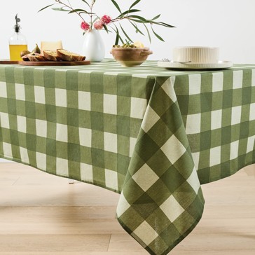 Anko Green Gingham Tablecloth