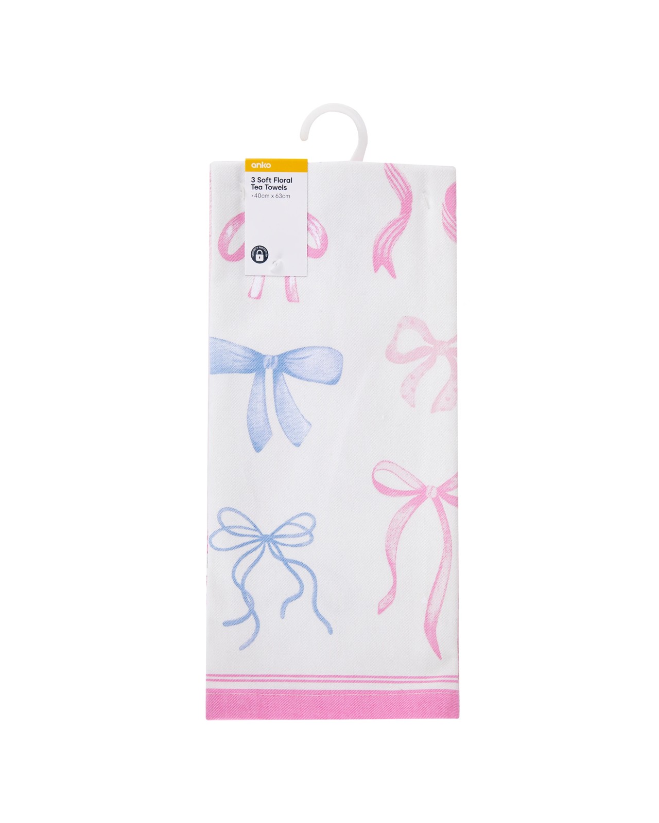 Anko 3 Pack Soft Floral Tea Towels 6 of 6