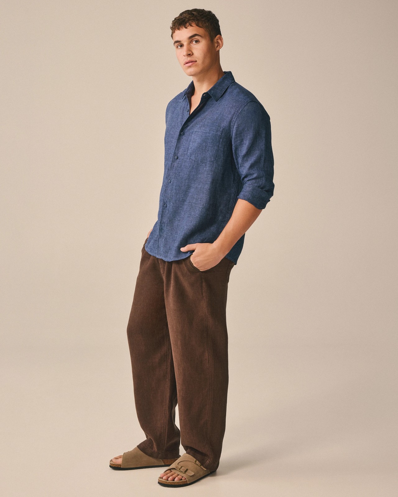 European Linen Long Sleeve Shirt 6 of 6