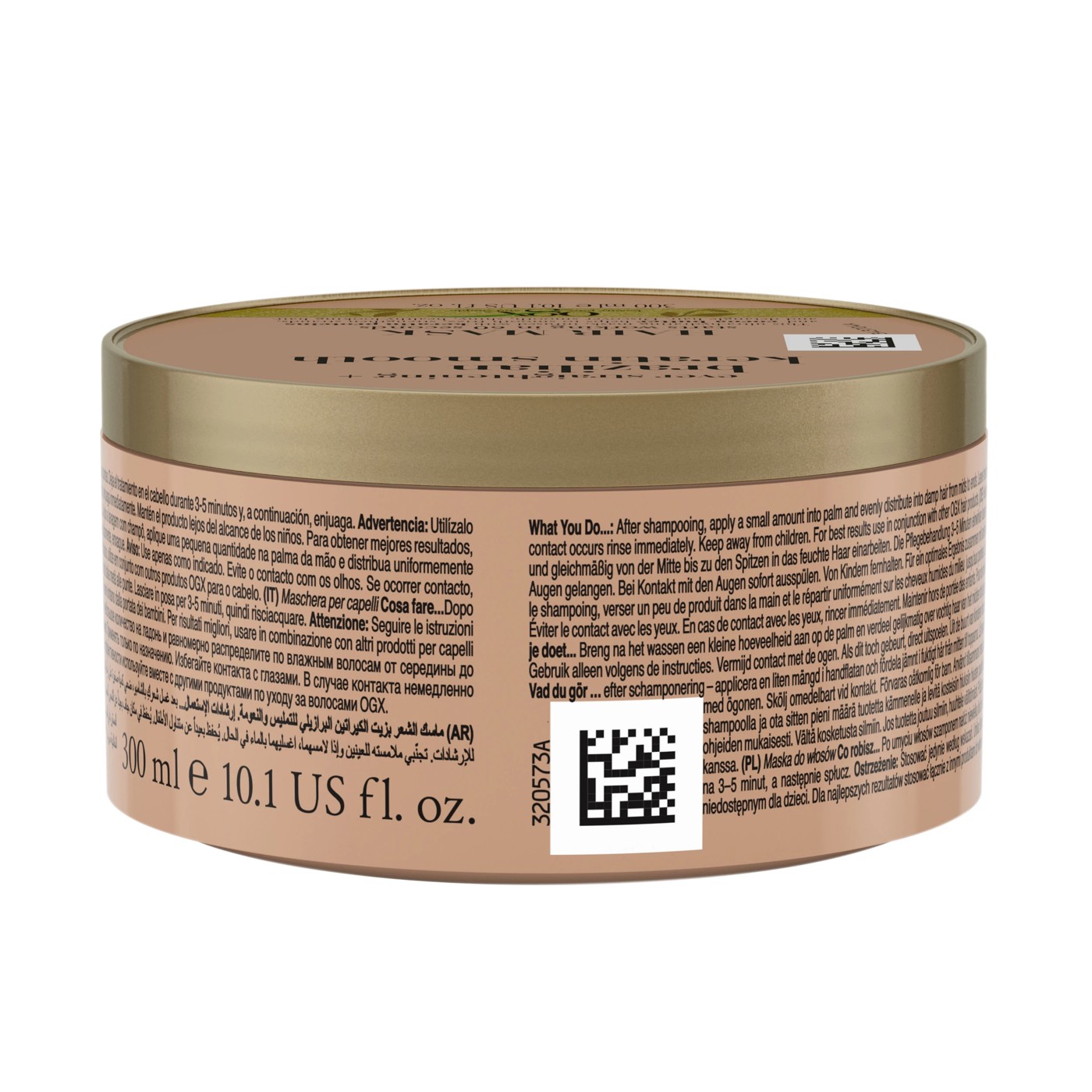 OGX Ever Straightening + Brazilian Keratin Smooth Hair Mask 300ml 2 of 6