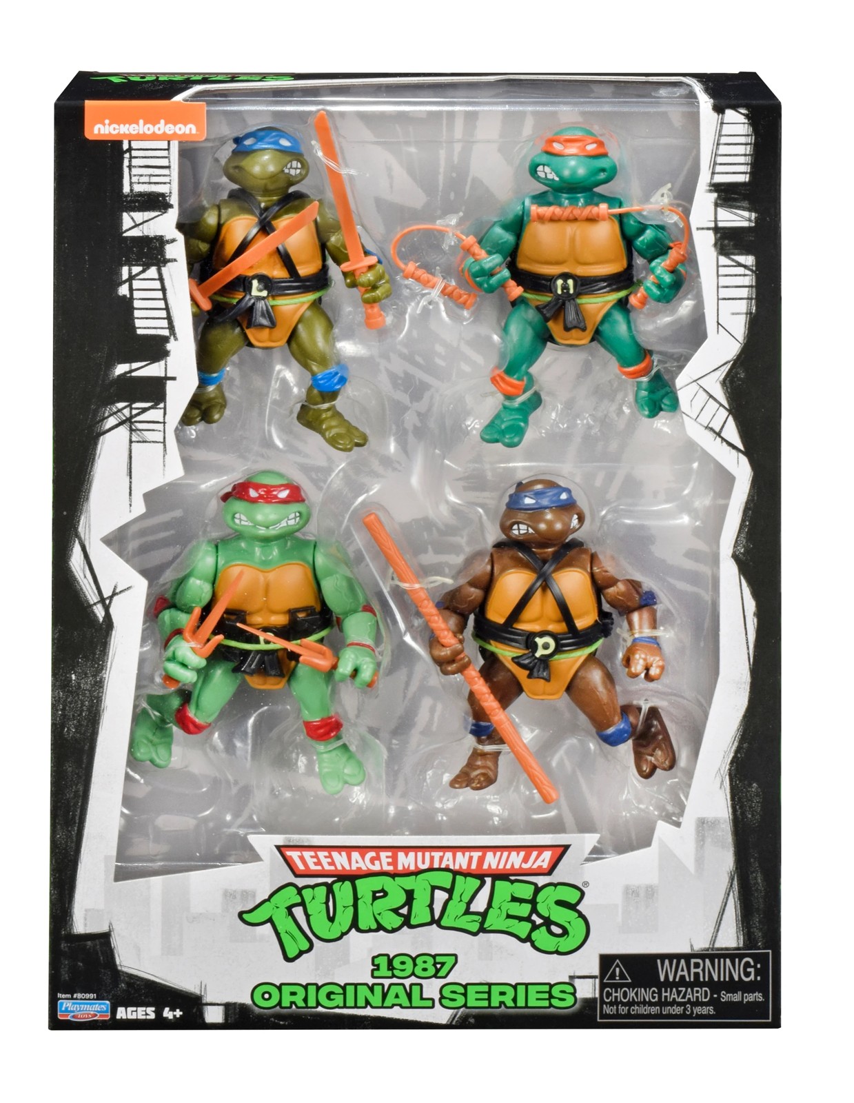 Teenage Mutant Ninja Turtle 1987 Classic Figure 4 Pack 2 of 3