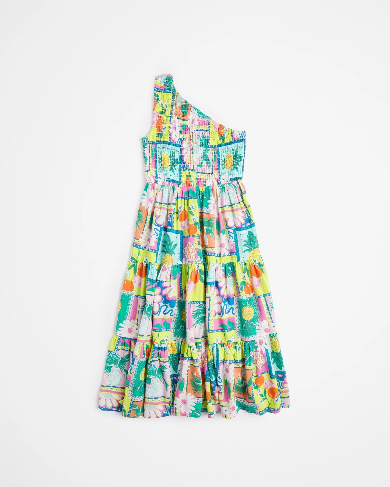 H&m tropical hot sale print dress