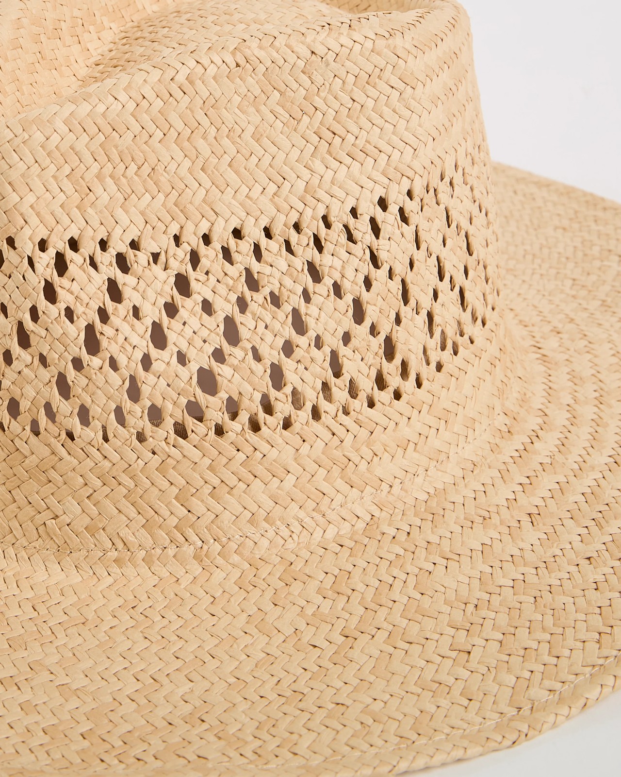 Crochet Paper Straw Cowboy Hat 2 of 2