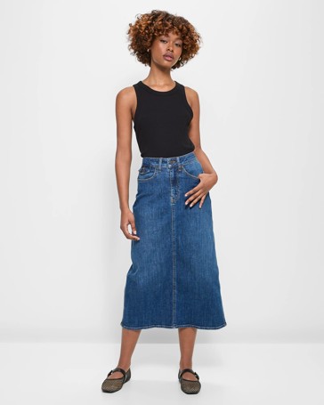 Petites Denim Maxi Skirt - Dannii Minogue