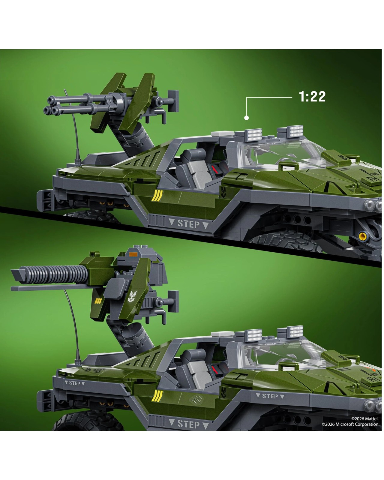 Hot Wheels Halo UNSC M12 Warthog Building Toy Kit 3 of 6