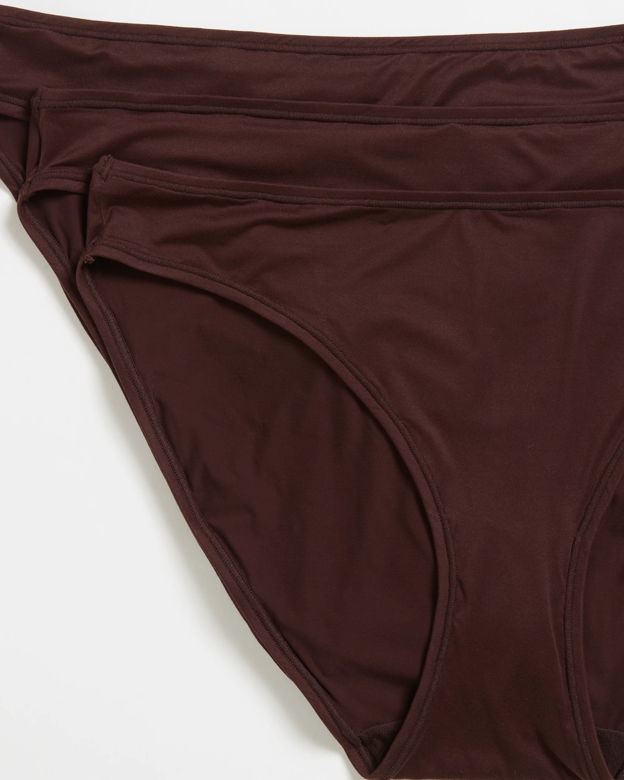 3 Pack Soft Comfort Bikini Briefs - Dark Oak 2 of 5